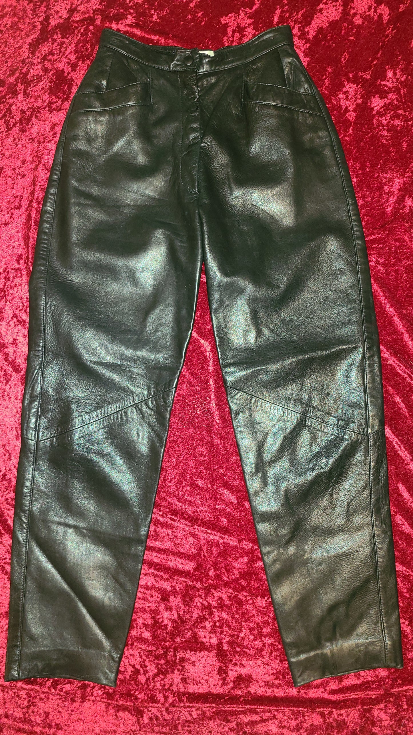 80's Leather High Waisted Pants.