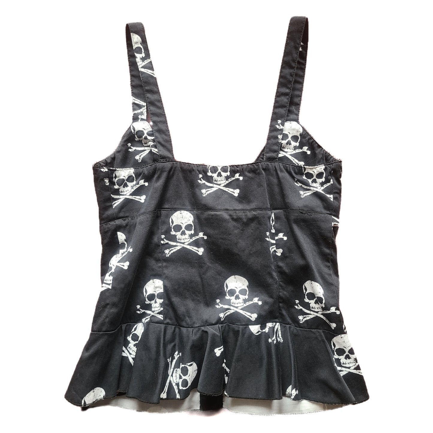 Rocksteady Skull Button Down Camisole Size L