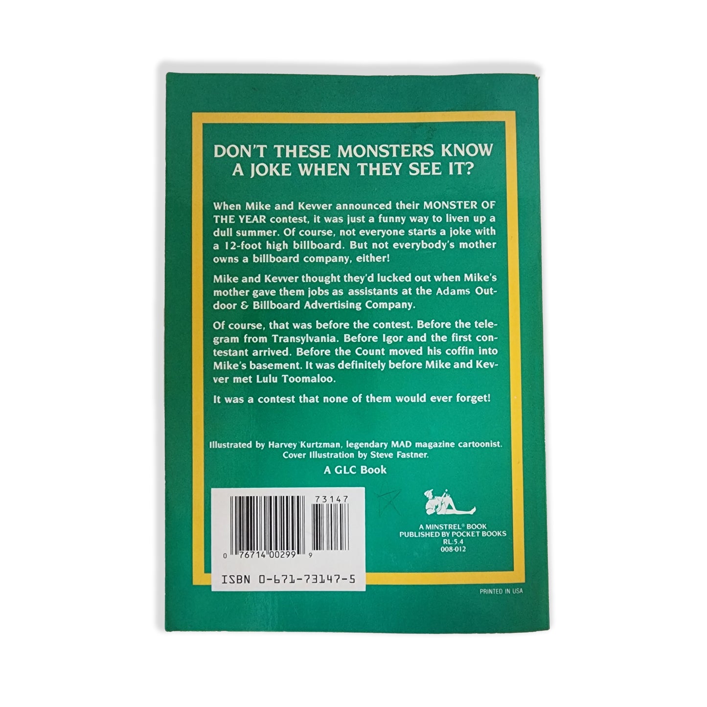 Bruce Coville - Monster of the Year - 1990