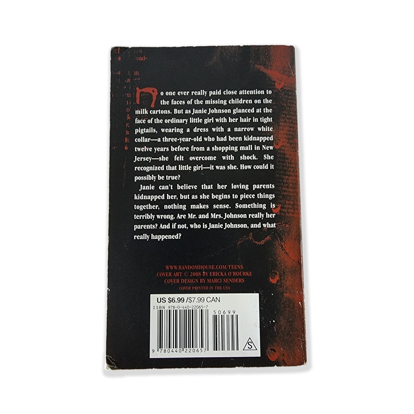 Caroline B. Cooney - The Face on the Milk Carton - 2008