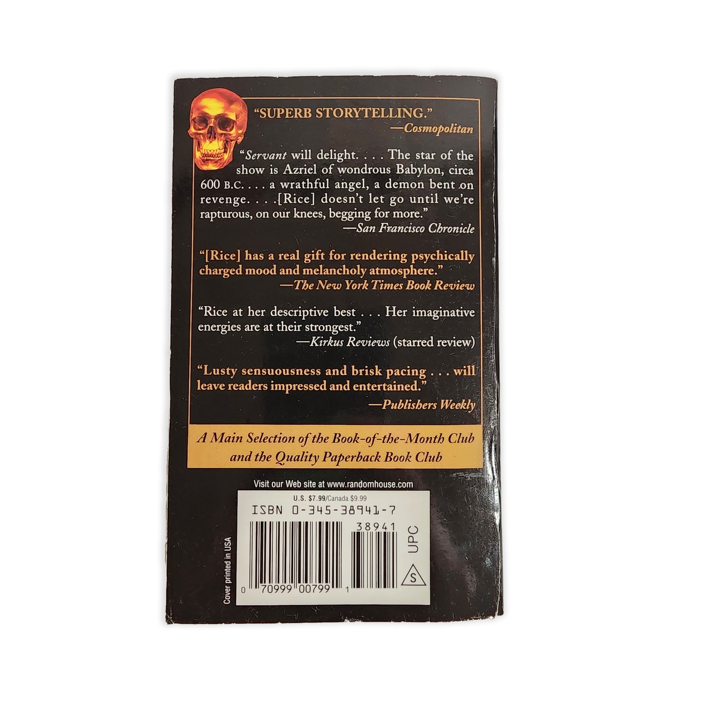 Anne Rice - Servant of the Bones - 1998