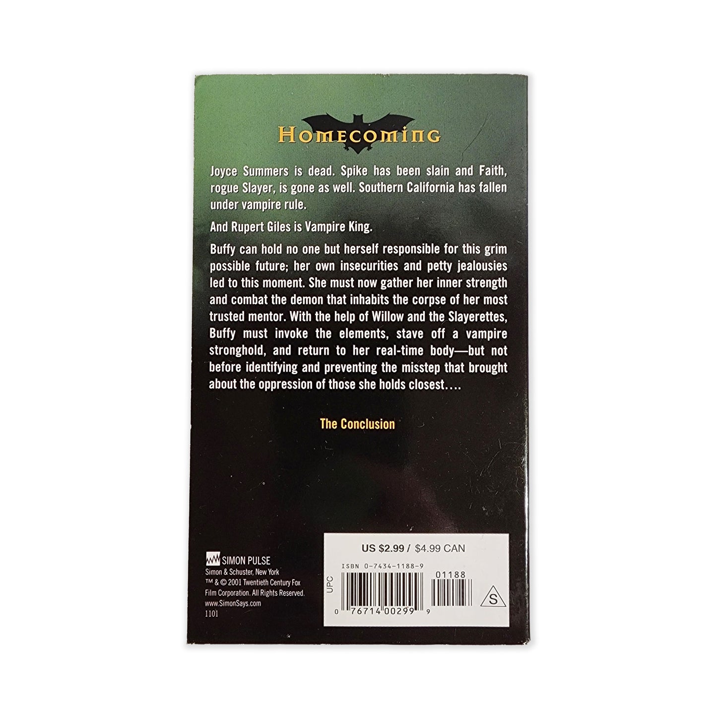 Christopher Golden - Buffy: The Lost Slayer PT4 (Original Sin) - 2001