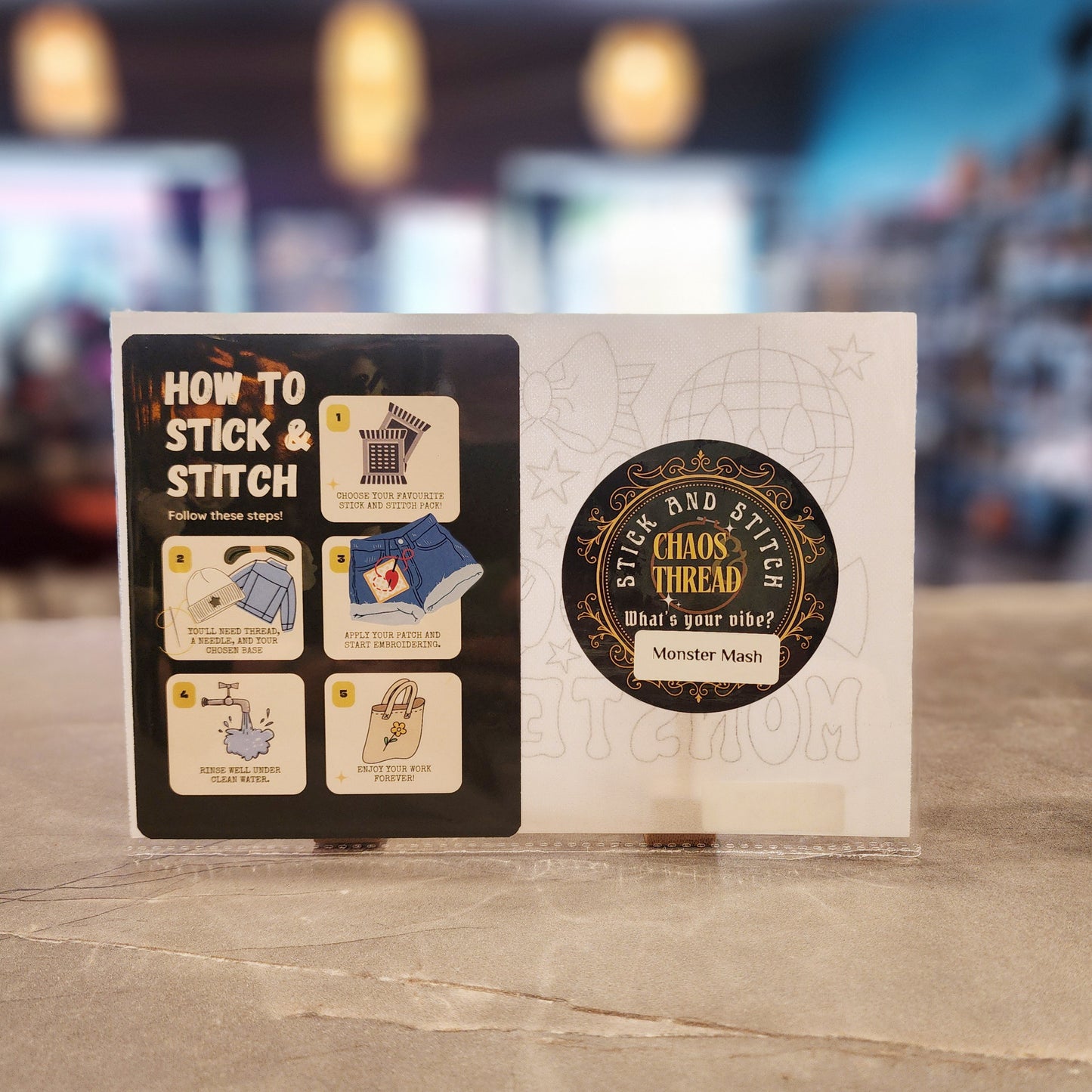 DIY Stick and stitch pack - Monster Mash