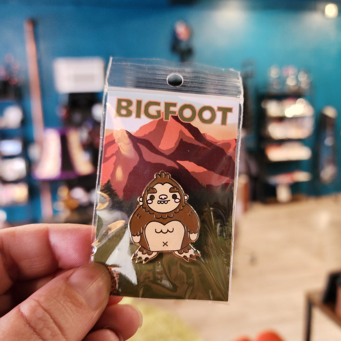 Big Foot Enamel Pin