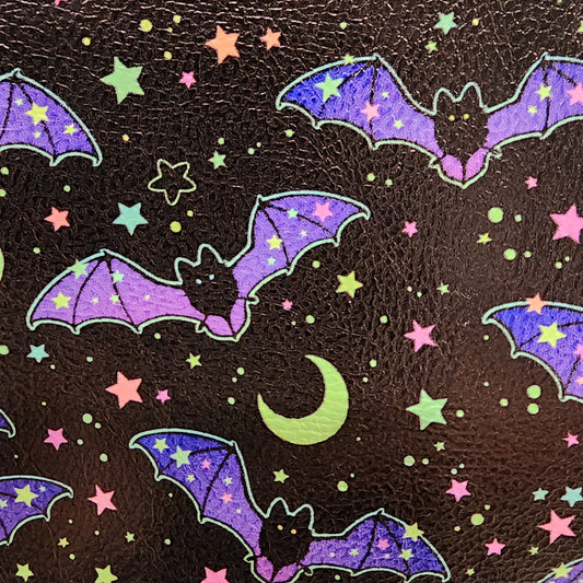 Starlight Bats Crossbody Coffin Bag