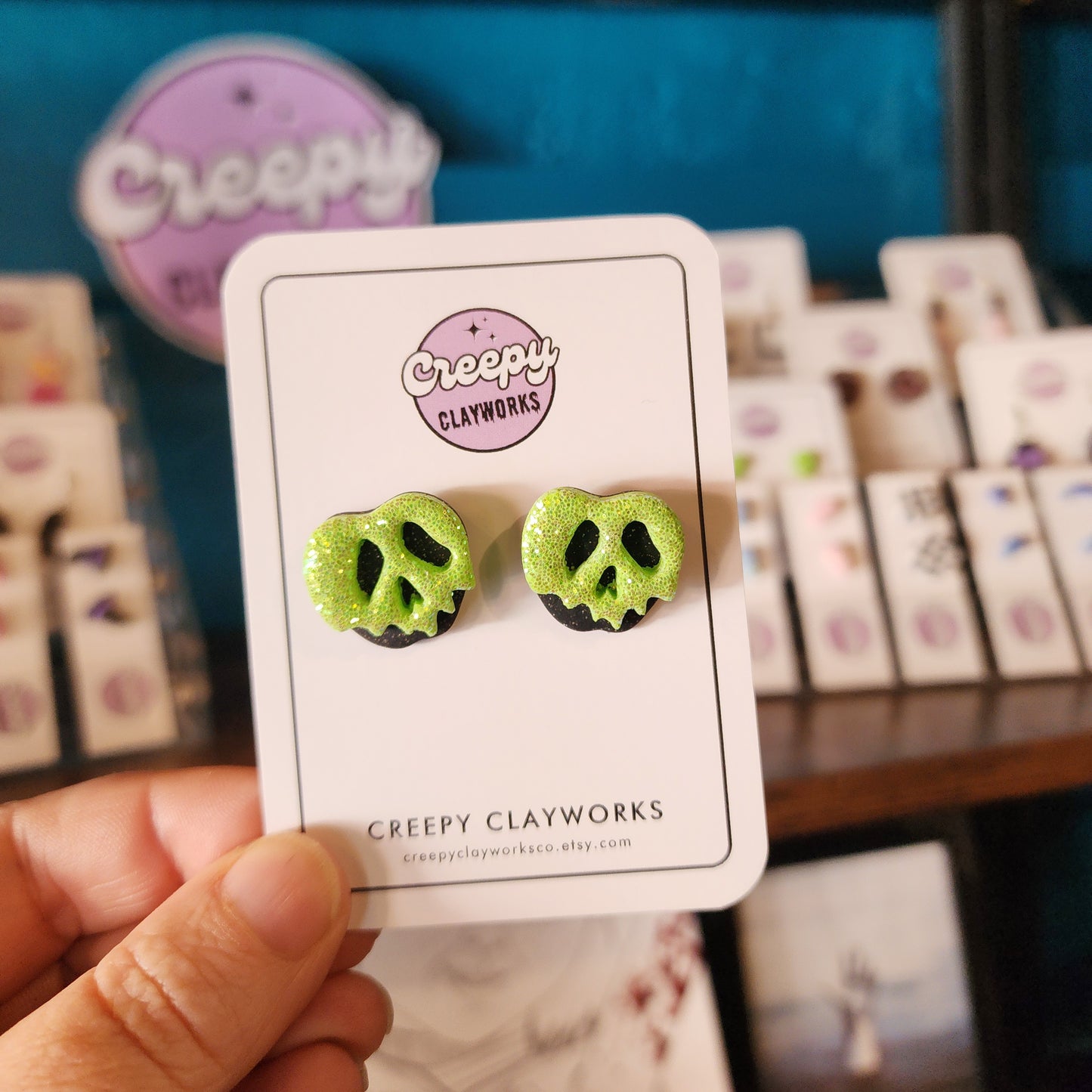 Green Poison Apple - Studs