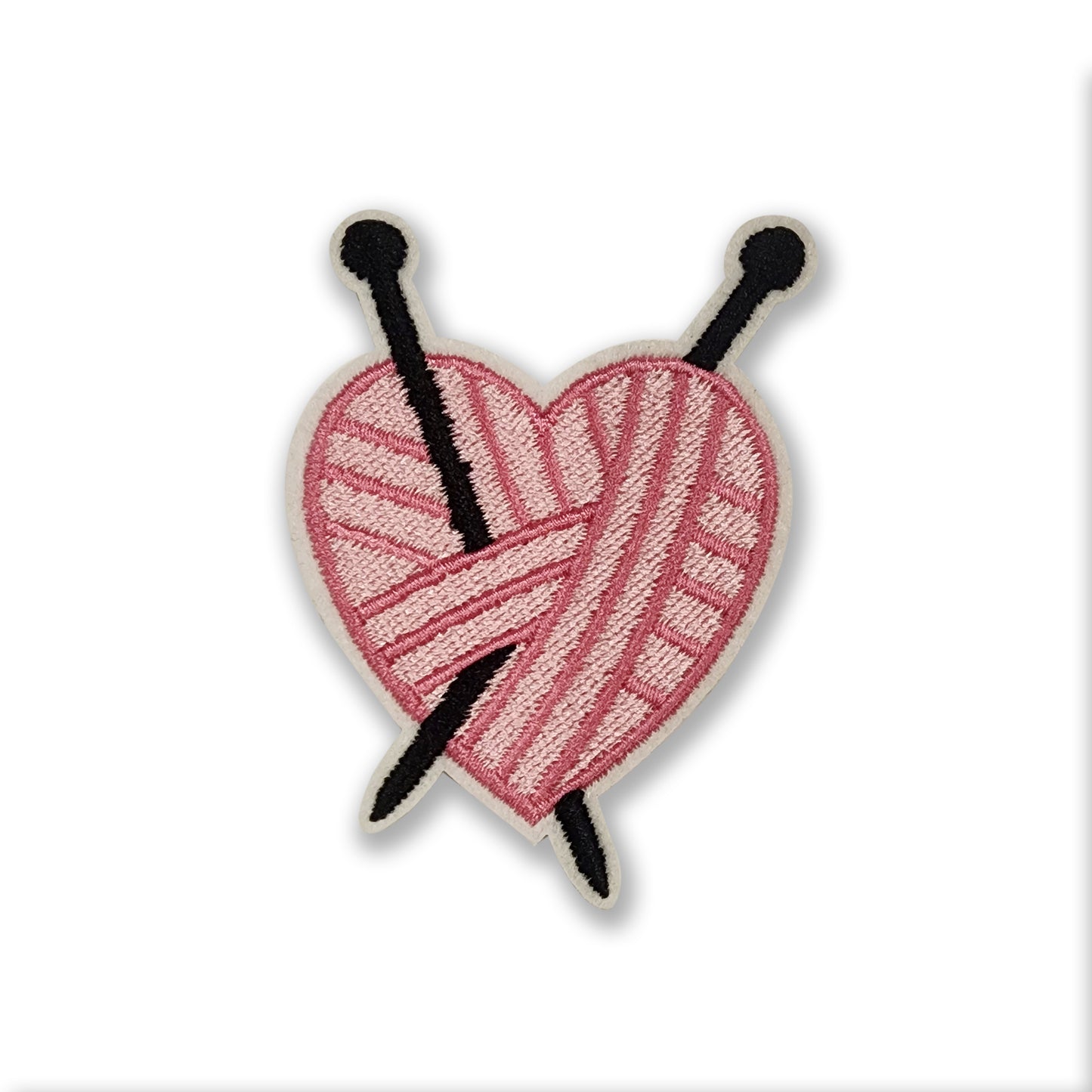 Knitting Heart Patch
