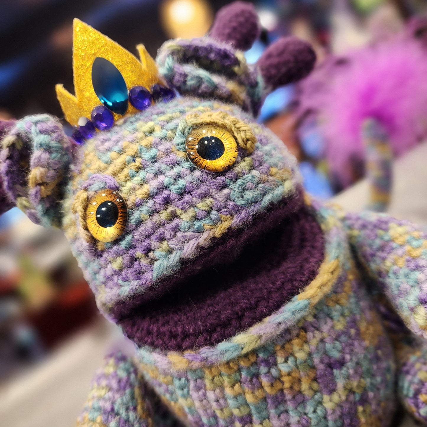 Crochet Purple Beastie