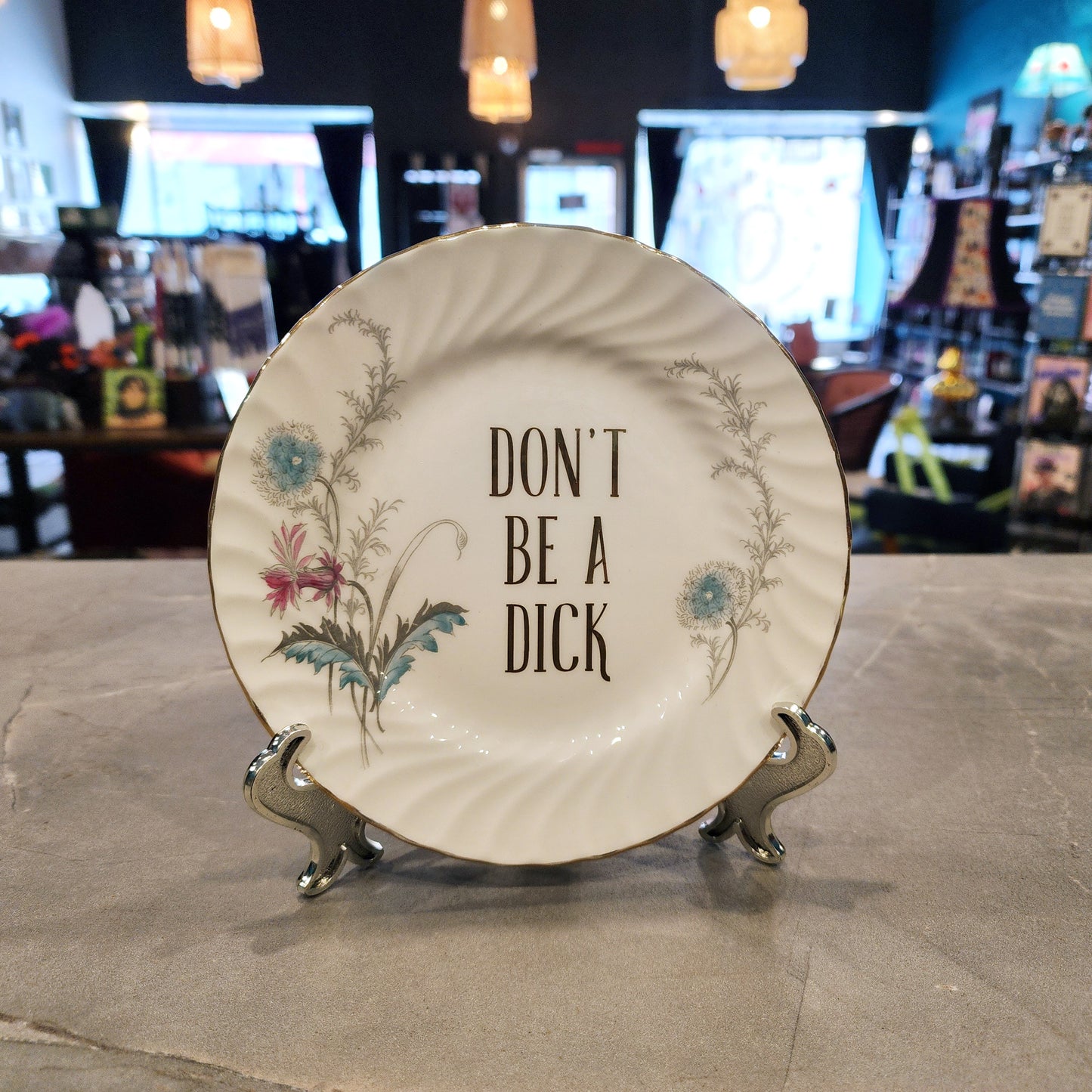 Don't Be A Dick - Small Decorative Plate