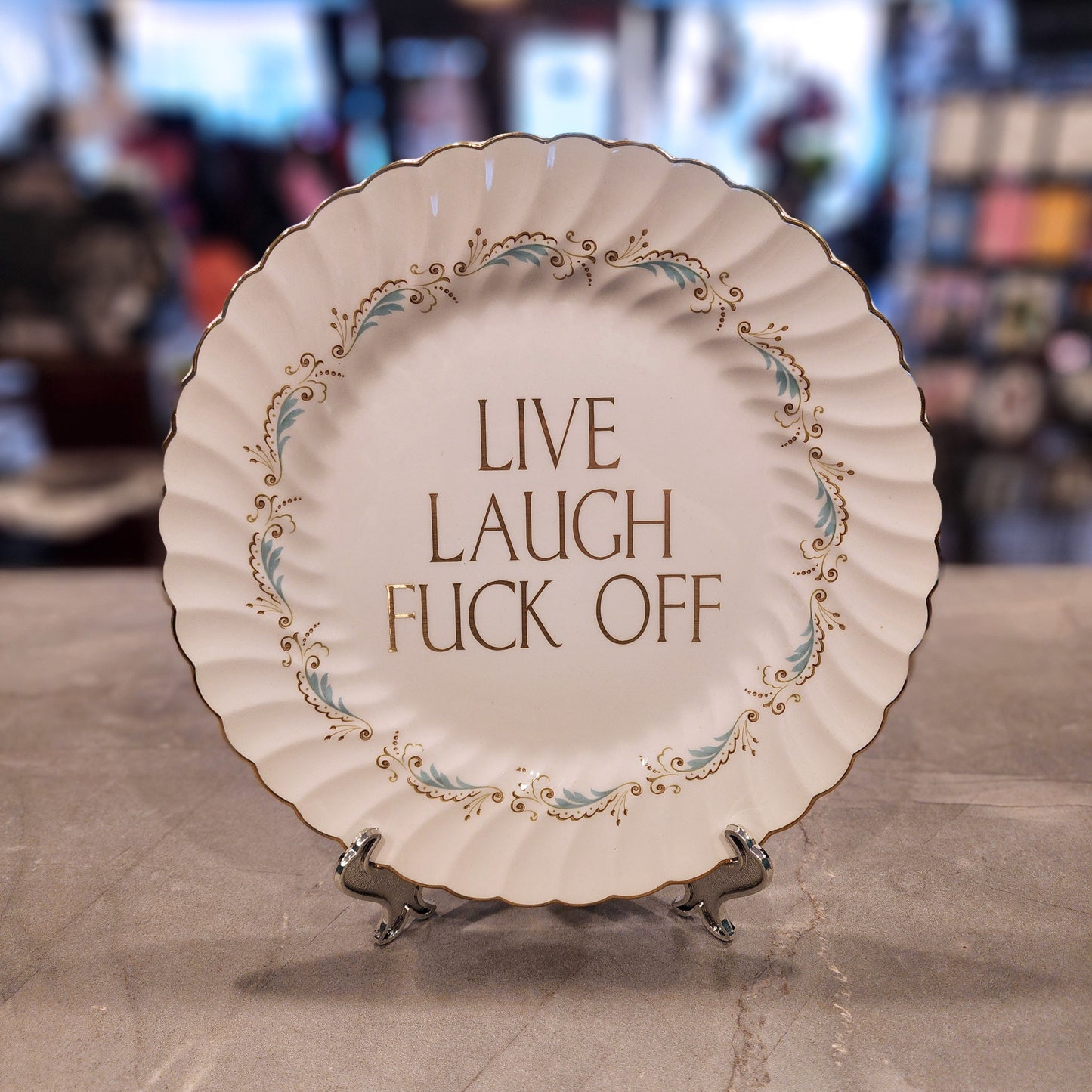 Live, Laugh - Large Decorative Plate