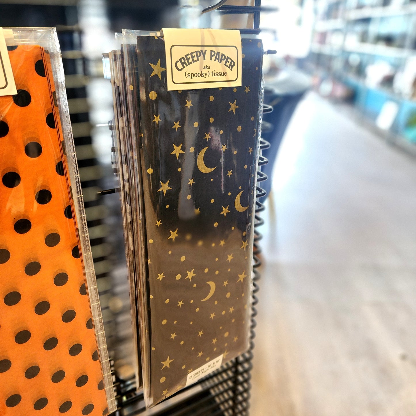 Creepy Paper - Black/Gold Galaxy Tissue