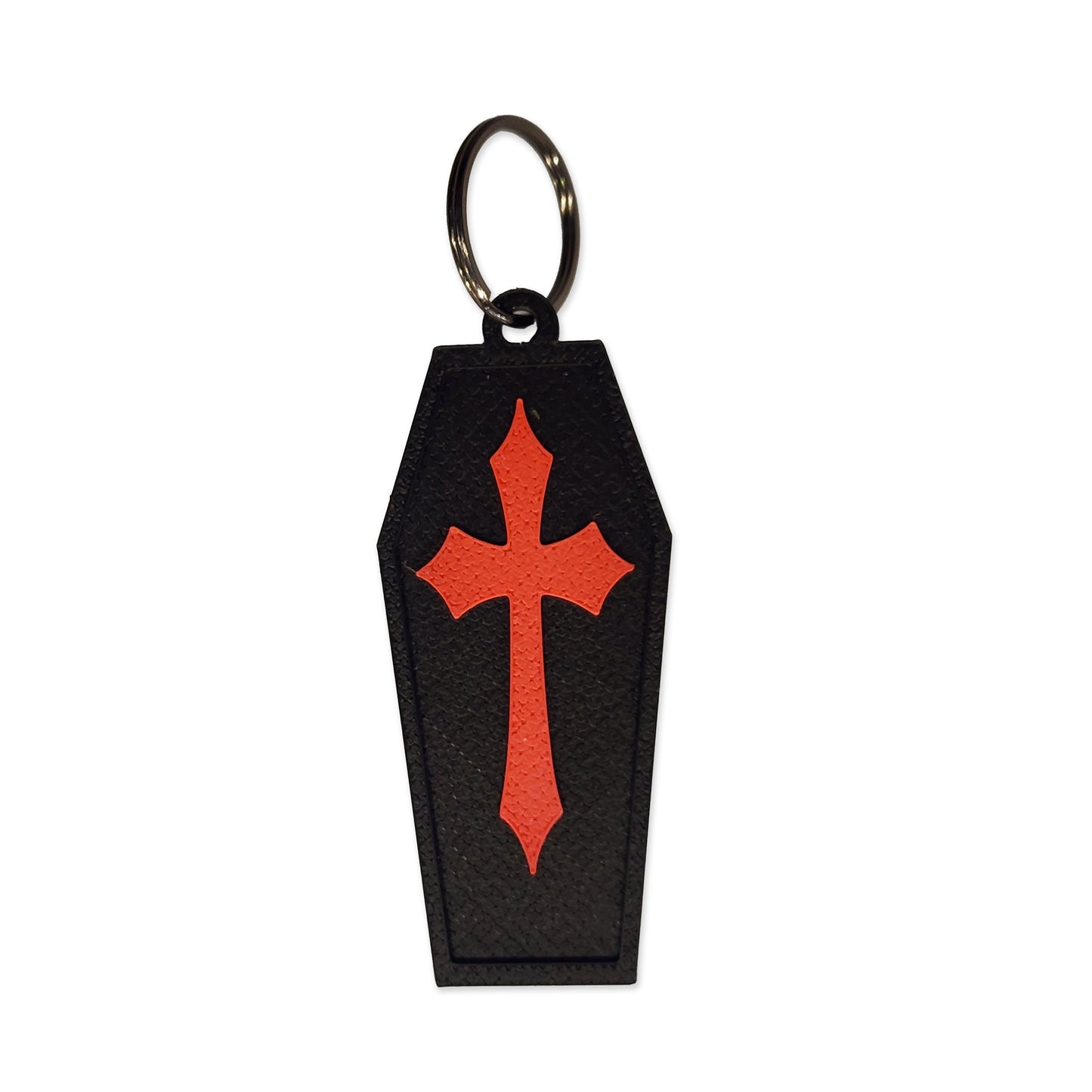 Gothic Cross Coffin Key Chain