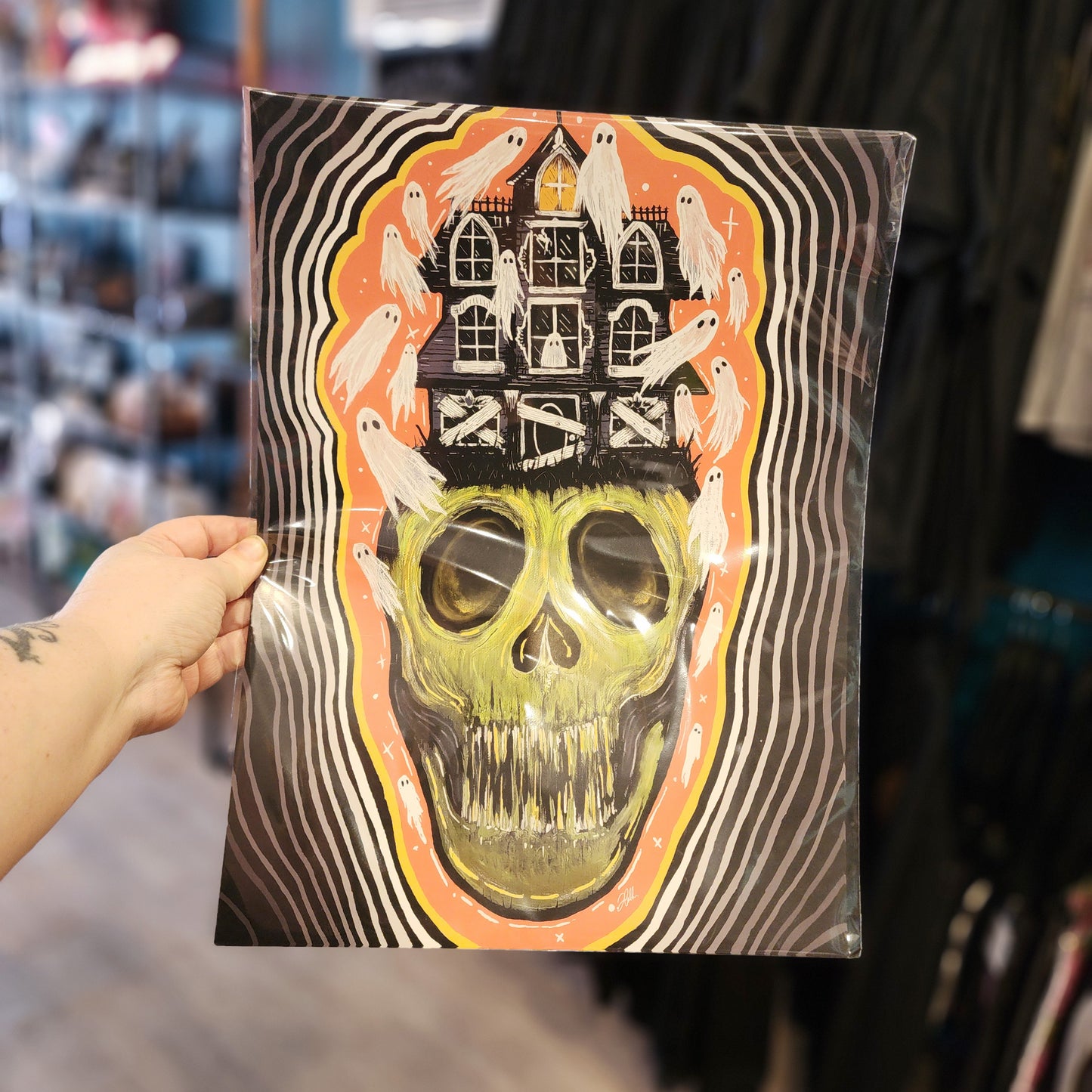 Haunted House Print 12x16