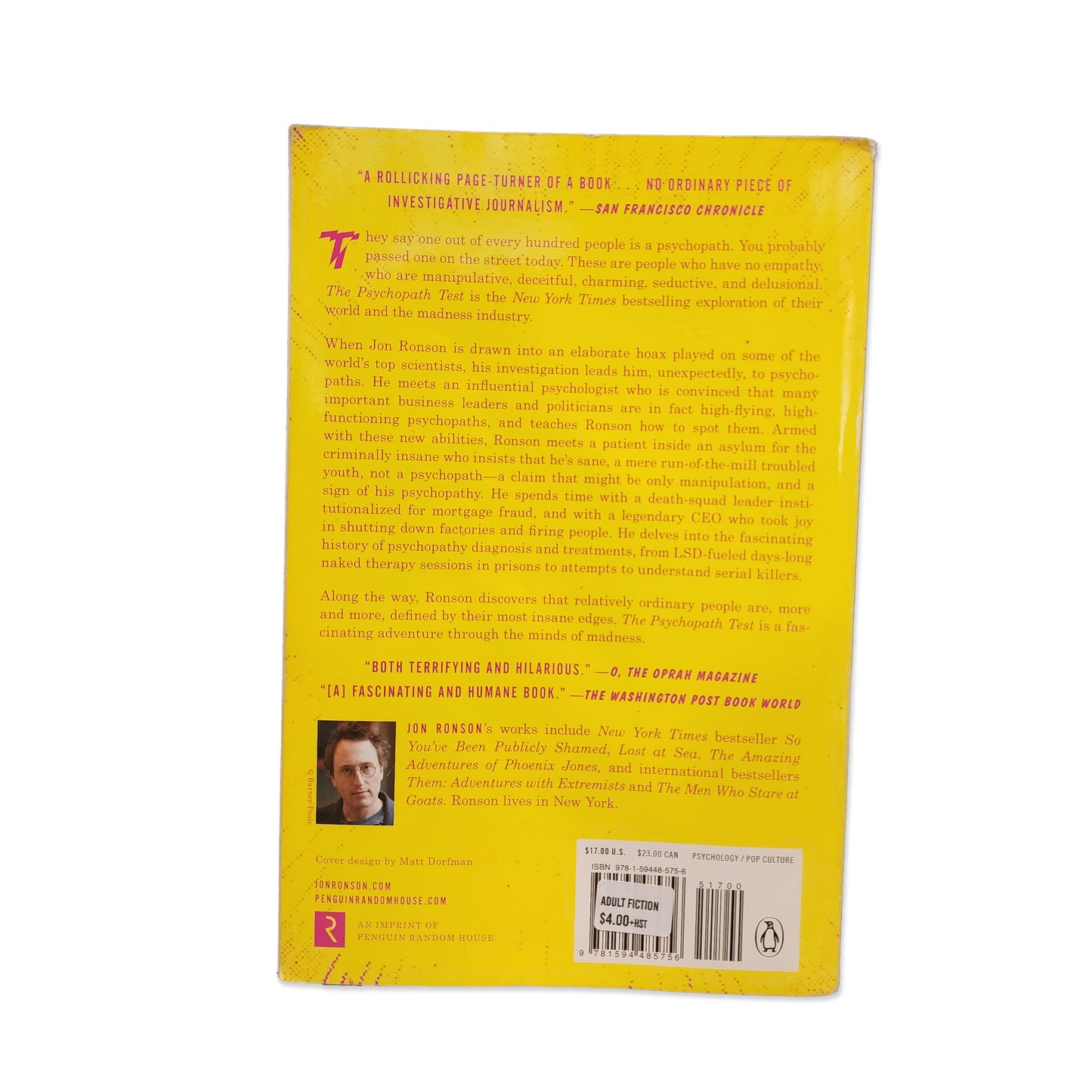 Jon Ronson - The Psychopath Test - 2012