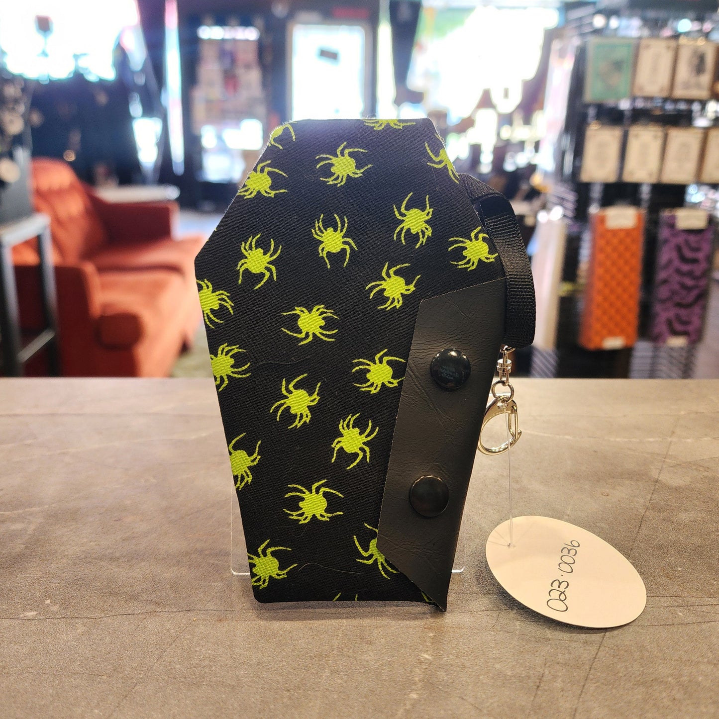Green Spiders Coffin Wallet