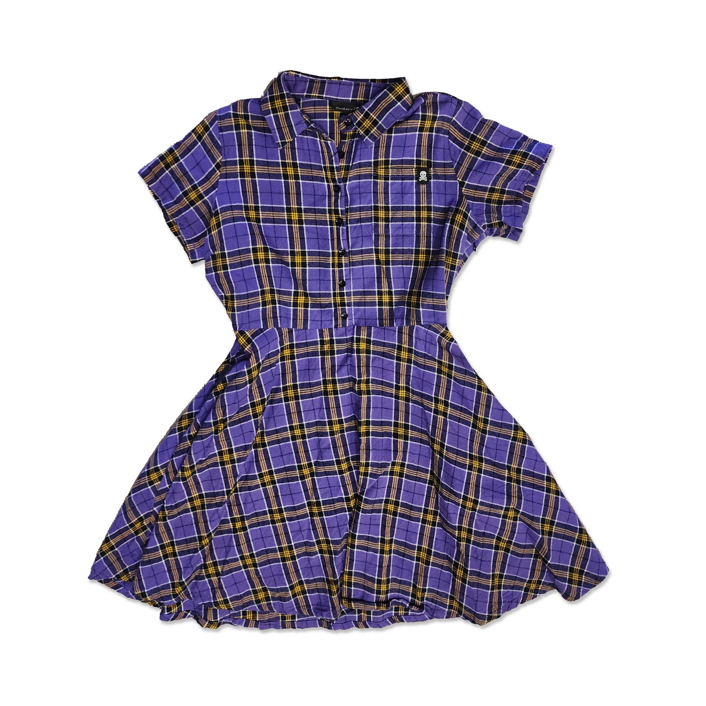 Purple Tartan Dress, Size XL
