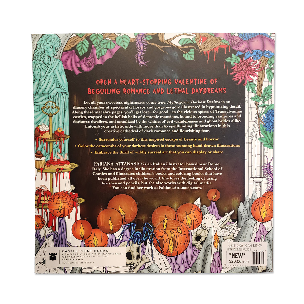Fabiana Attanasio - Mythogoria: Darkest Desires A Gothic Romance Coloring Book - 2023