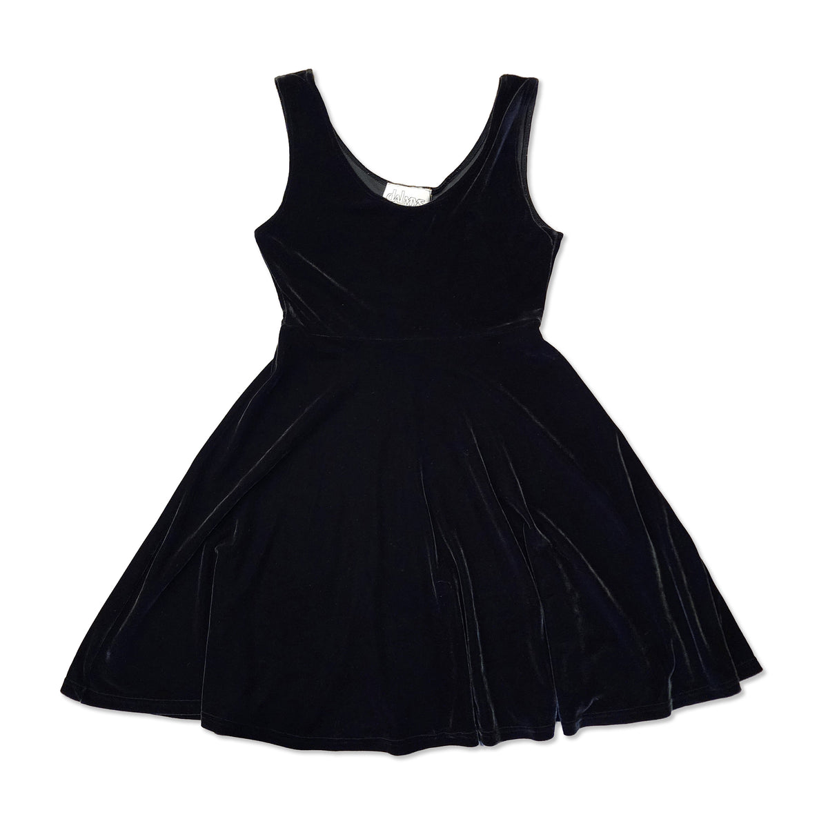 Velvet Stretch Skater Dress, Size L.