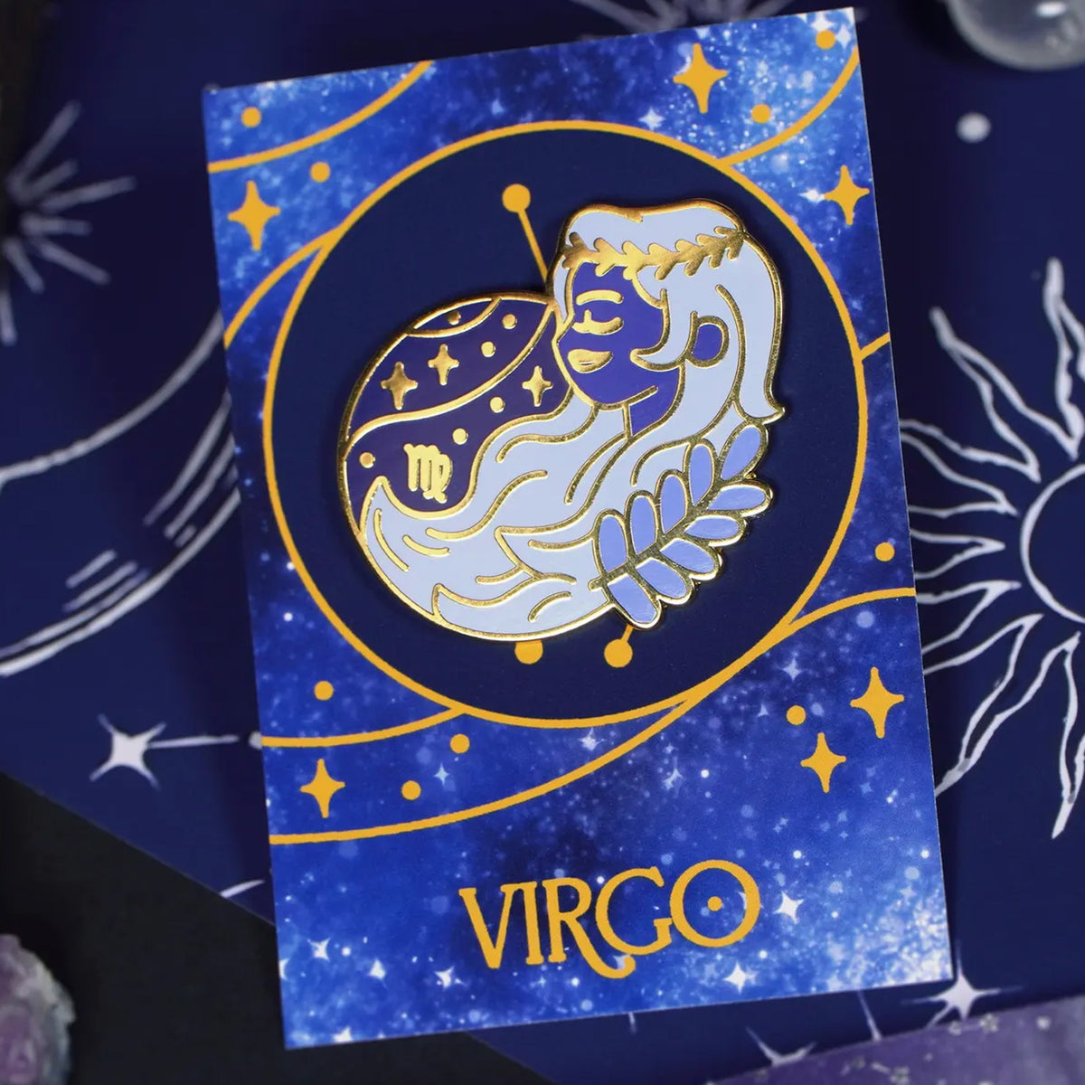 Virgo Enamel Pin