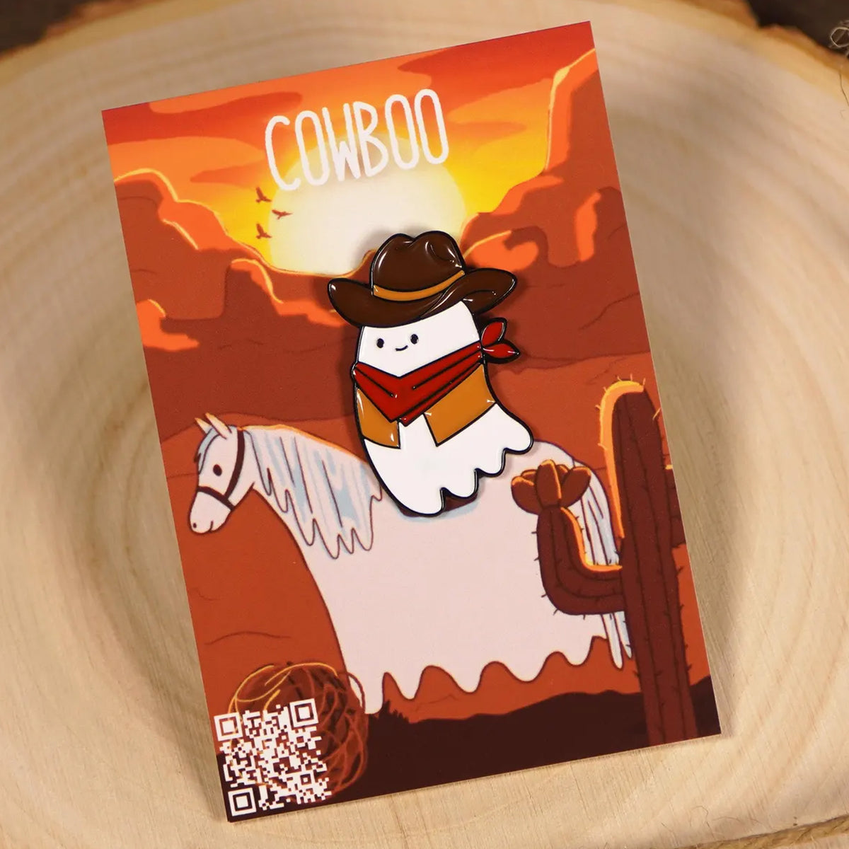 Cowboo Enamel Pin