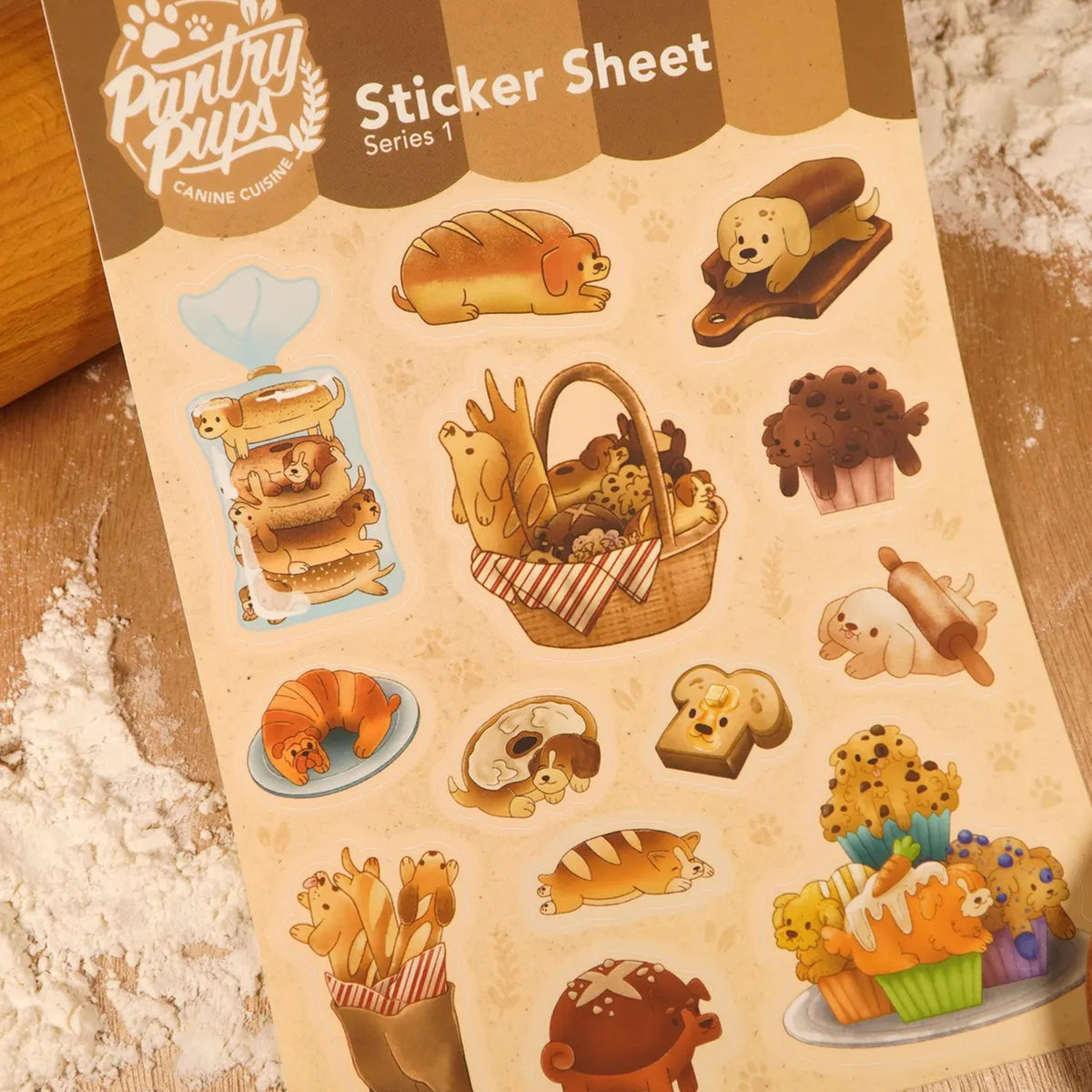 Pantry Pups Sticker Sheet