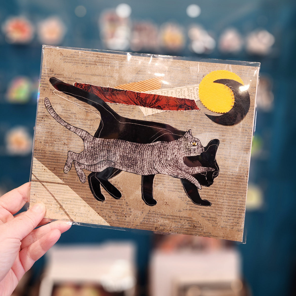 Cat Collage Print 8x10
