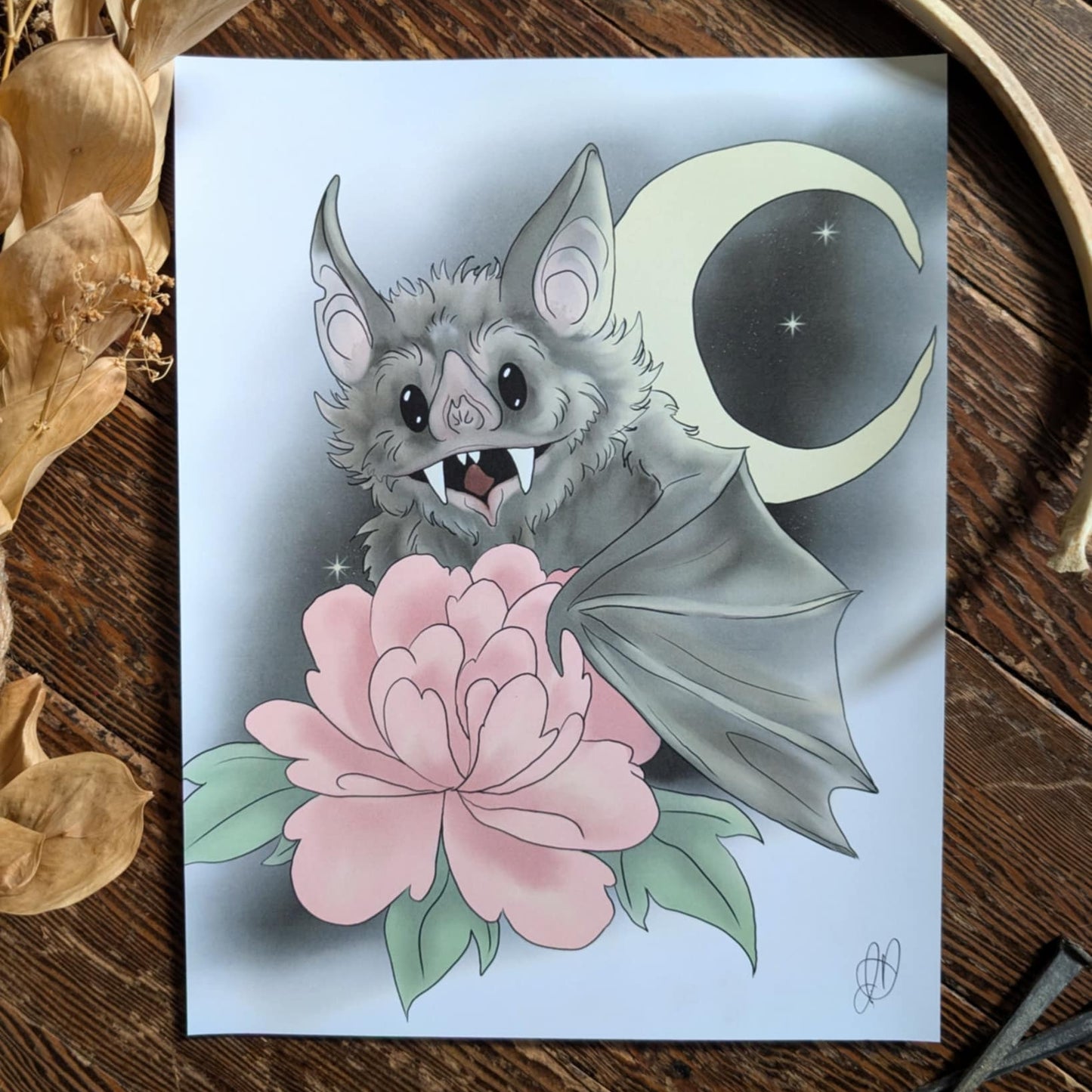 Bat Print 8.5x11