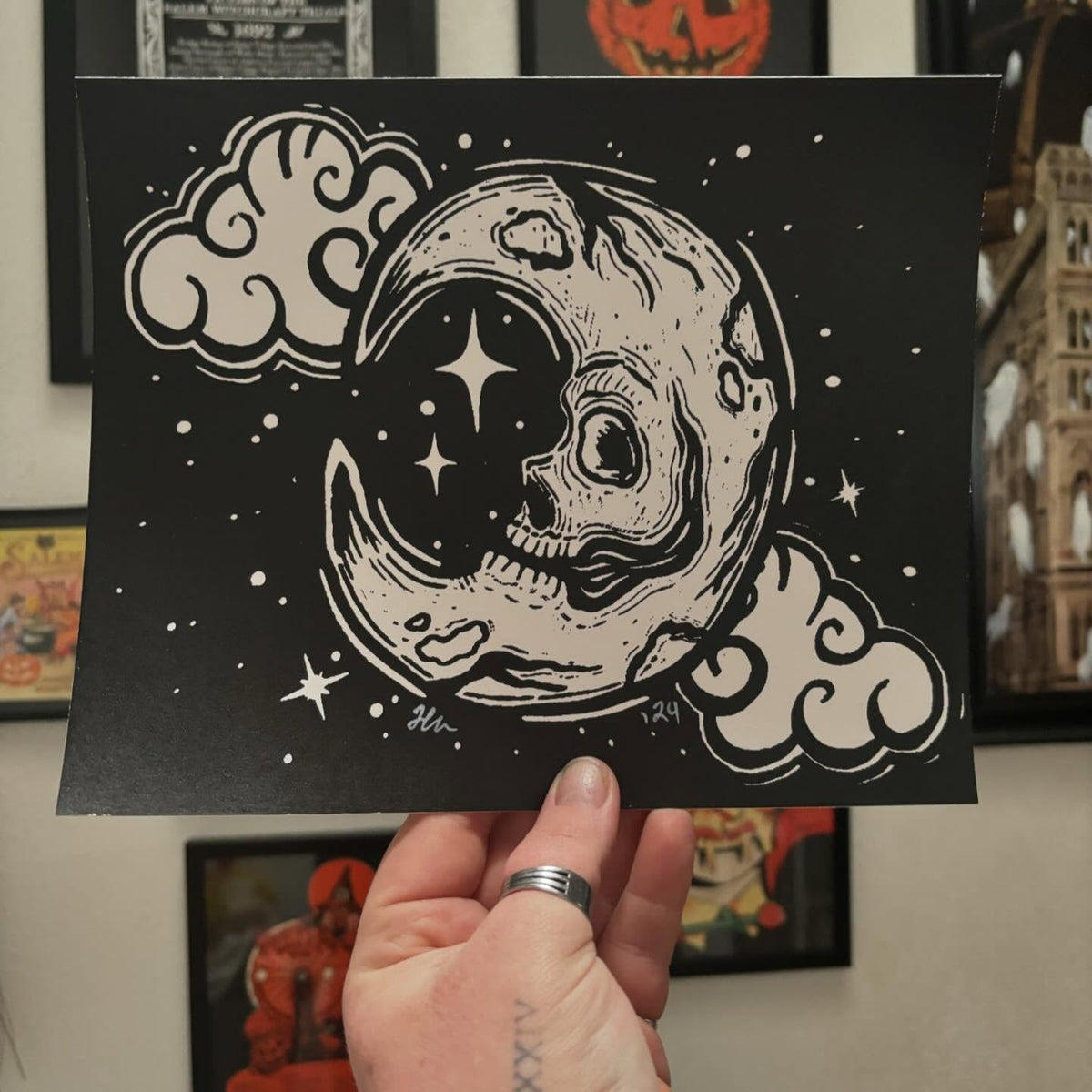 Small Moon Print