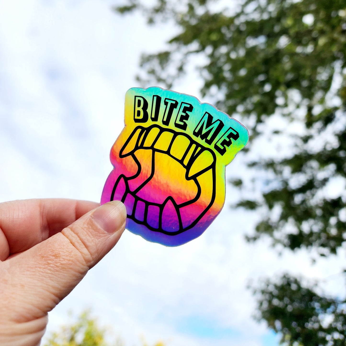 Bite Me Sticker