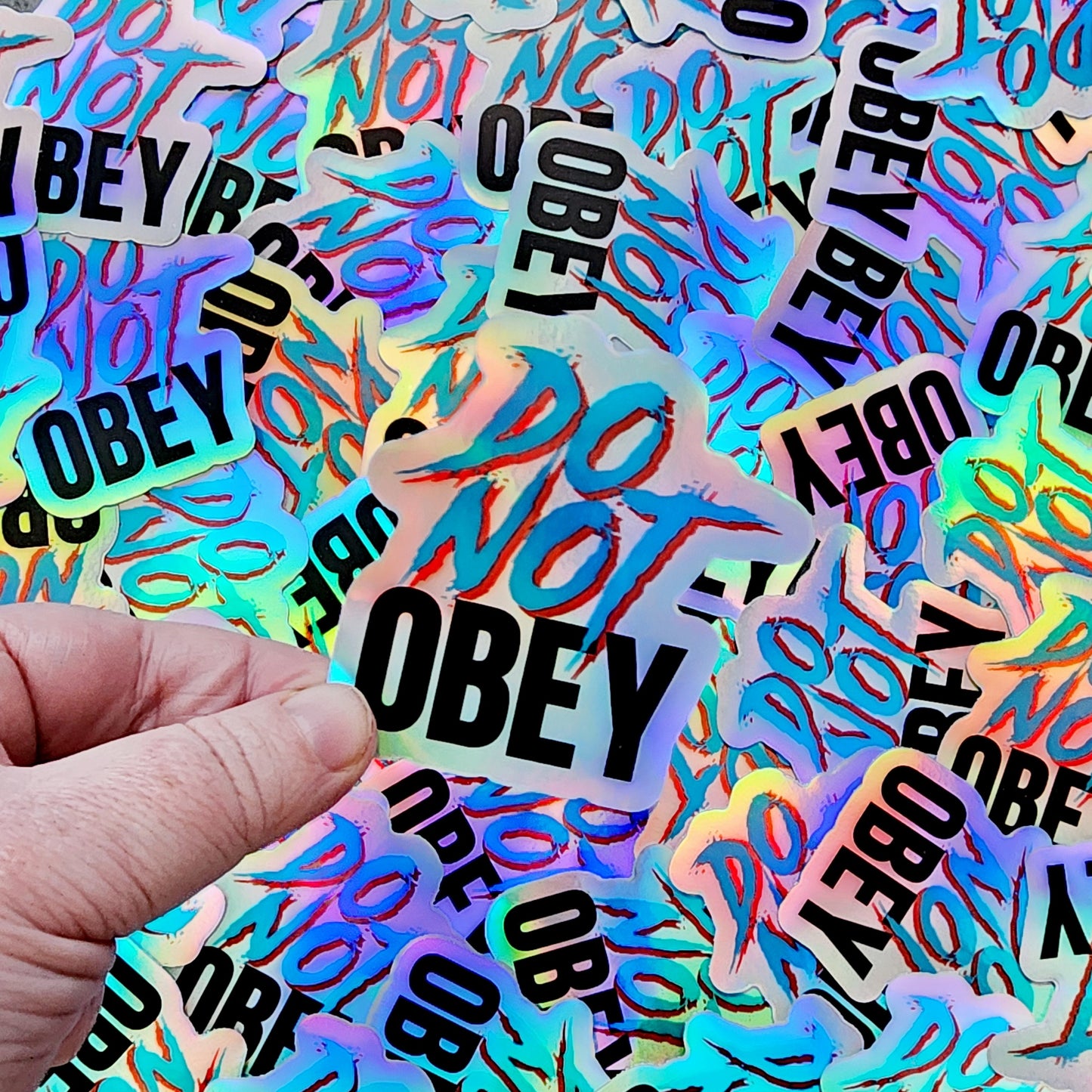 Do Not Obey Sticker