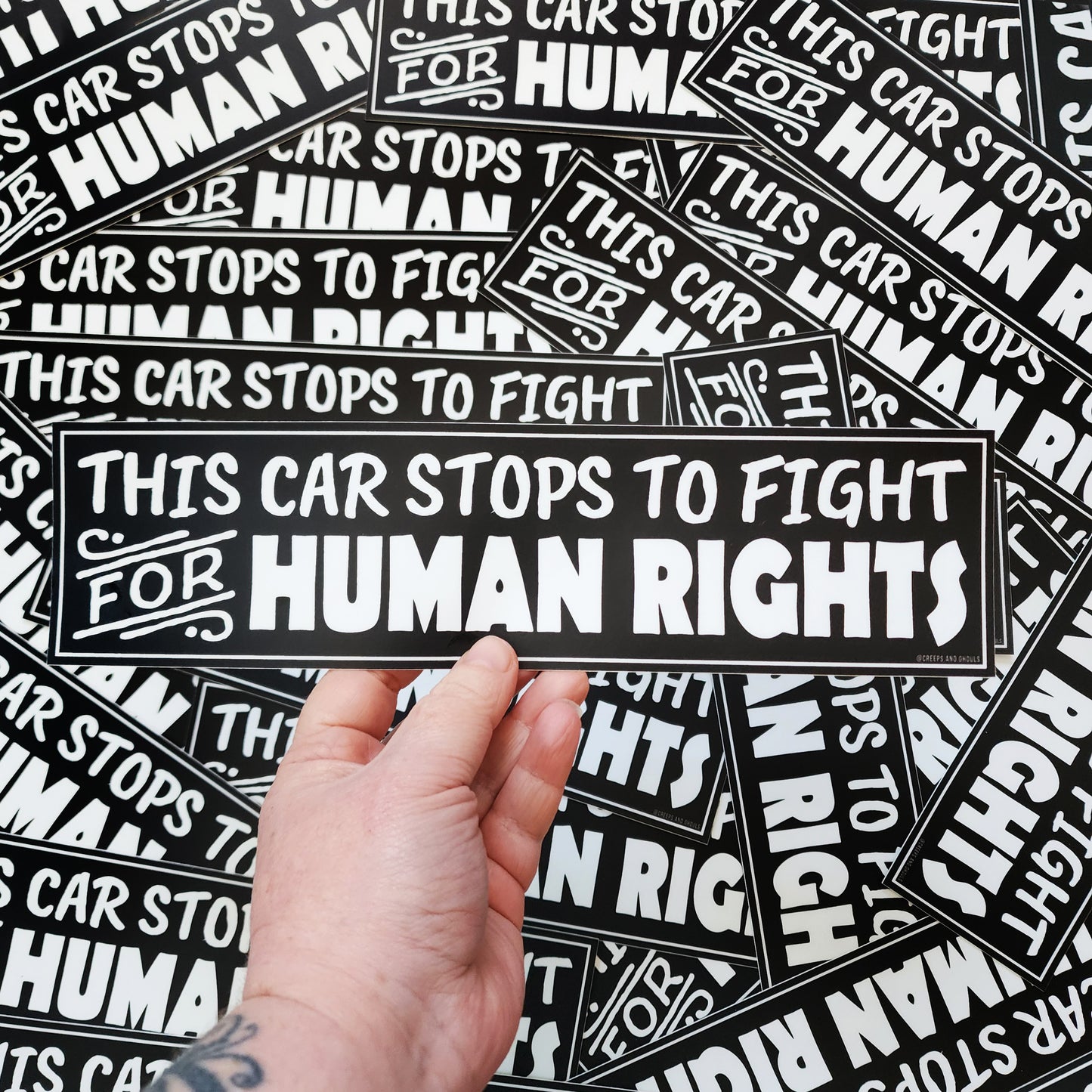 Human Rights Bumper Sticker