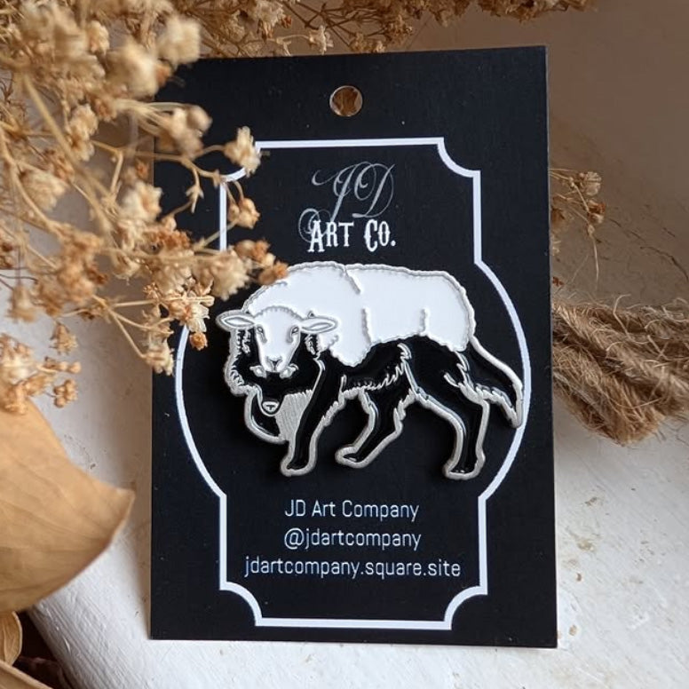 Wolf in Sheeps Clothing Pin