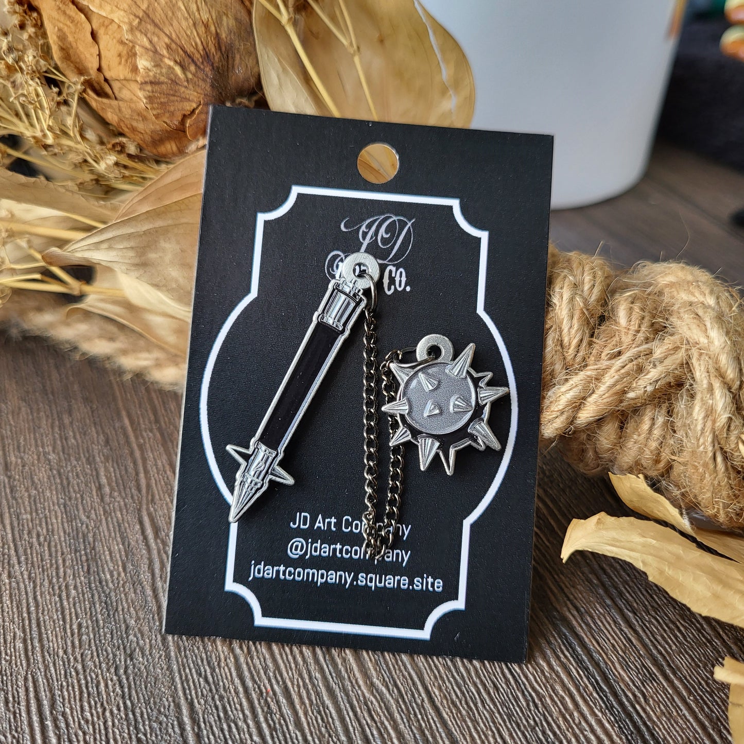 Flail Enamel Pin
