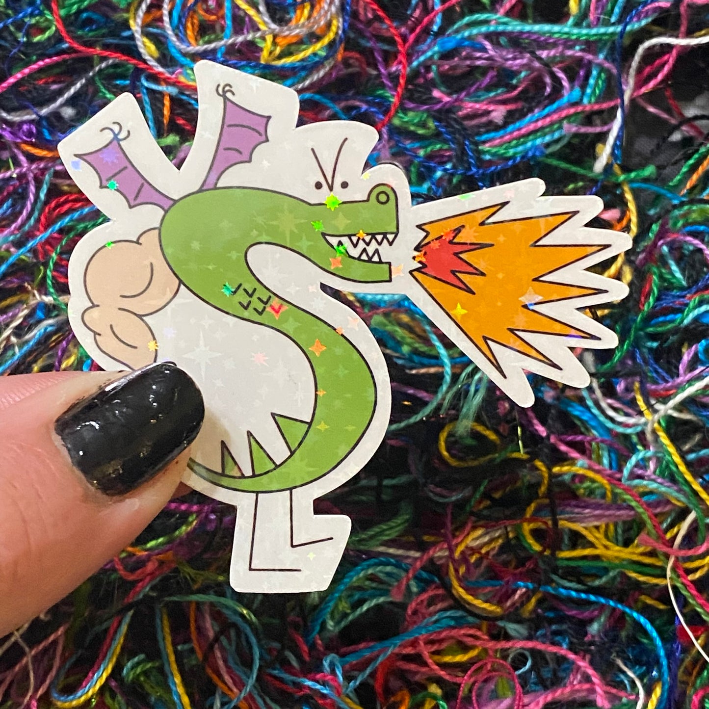 Tough Dragon Sticker
