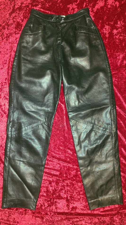 80's Leather High Waisted Pants.