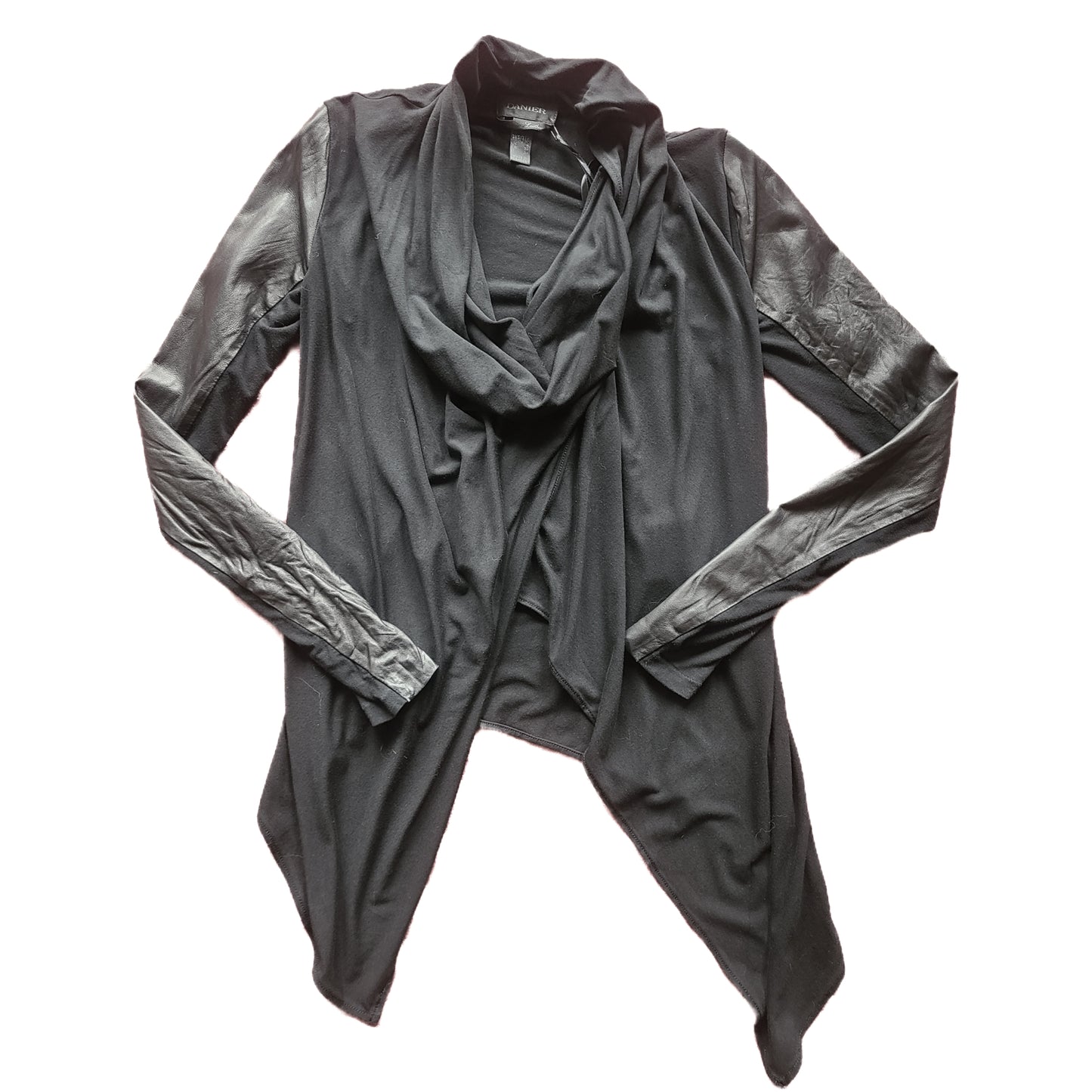 Danier Leather Sleeve Drape Cardigan Size XS