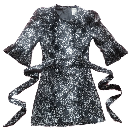 The Vampire's Wife x H&M Silver Lace Mini Party Dress Size XS