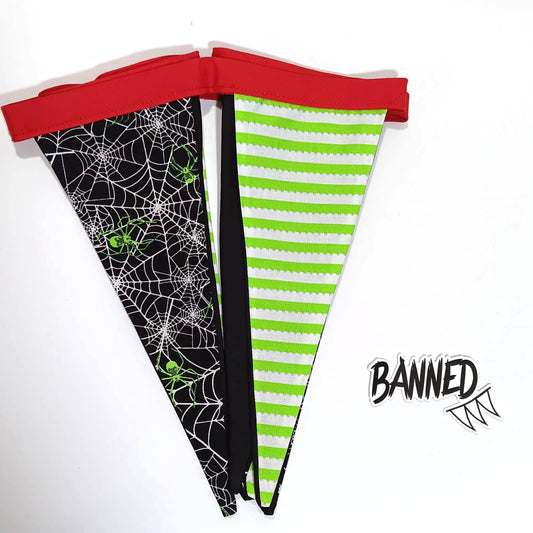 6 pc Lime Striped Banner