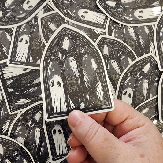 Ghost Window Sticker
