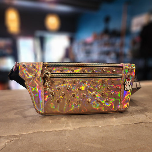 JF Pink Holo Hip Pouch