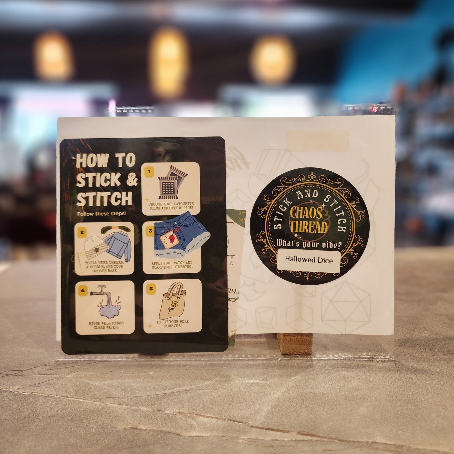 DIY Stick and stitch pack - Hallowed Dice