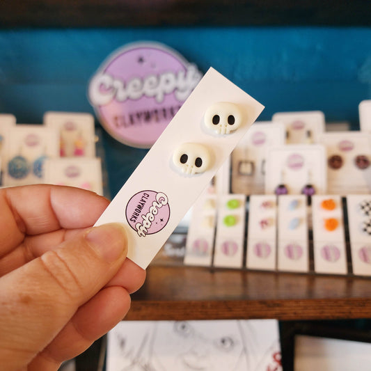 Glow-In-The-Dark Skulls - Studs (Small)