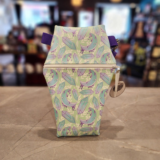 Lunar Crystals Crossbody Coffin Bag