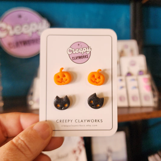 Pumpkin/Cat Combo Pack - Stud