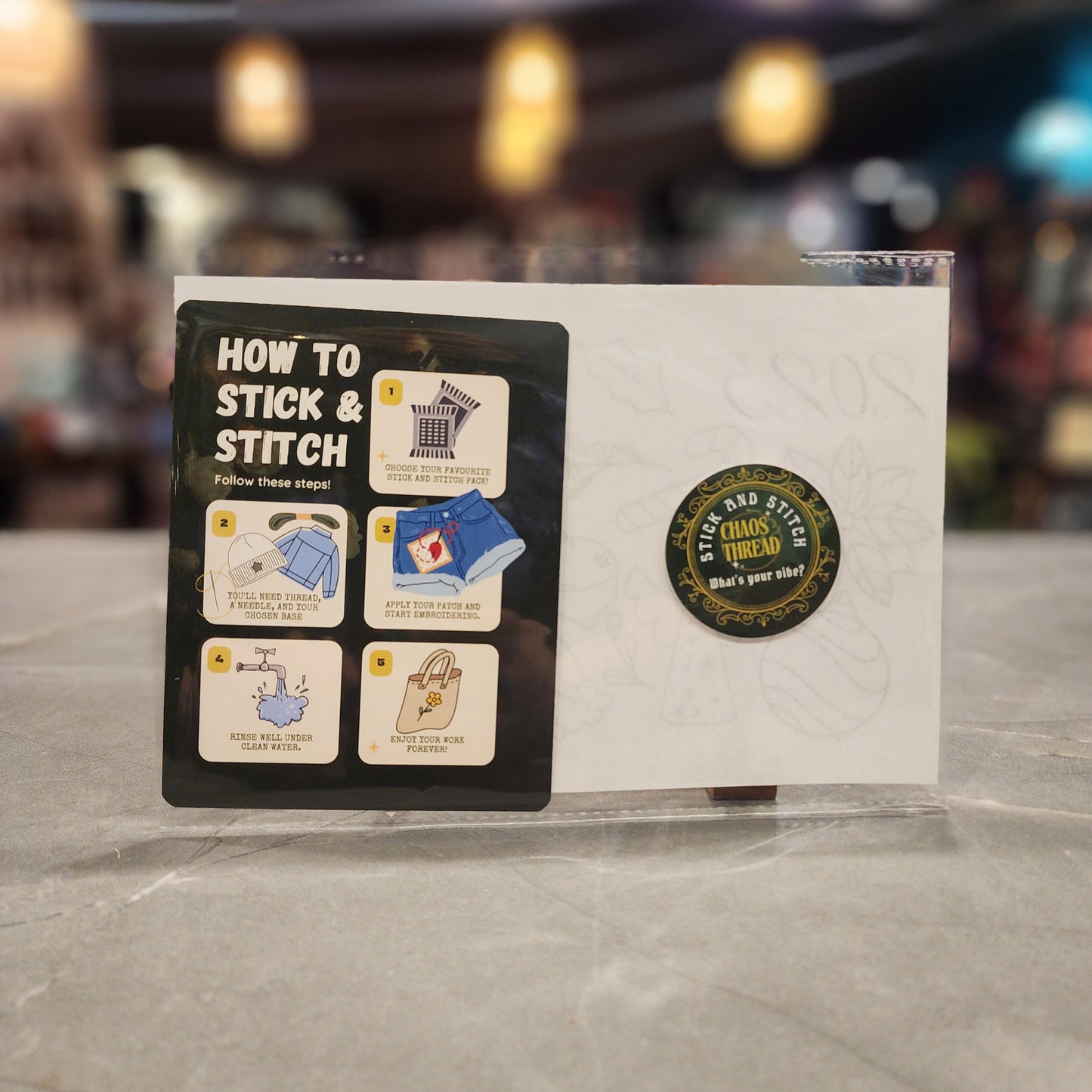 DIY Stick and stitch pack - Assorted Holiday