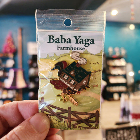 Baba Yaga Farmhouse Enamel Pin