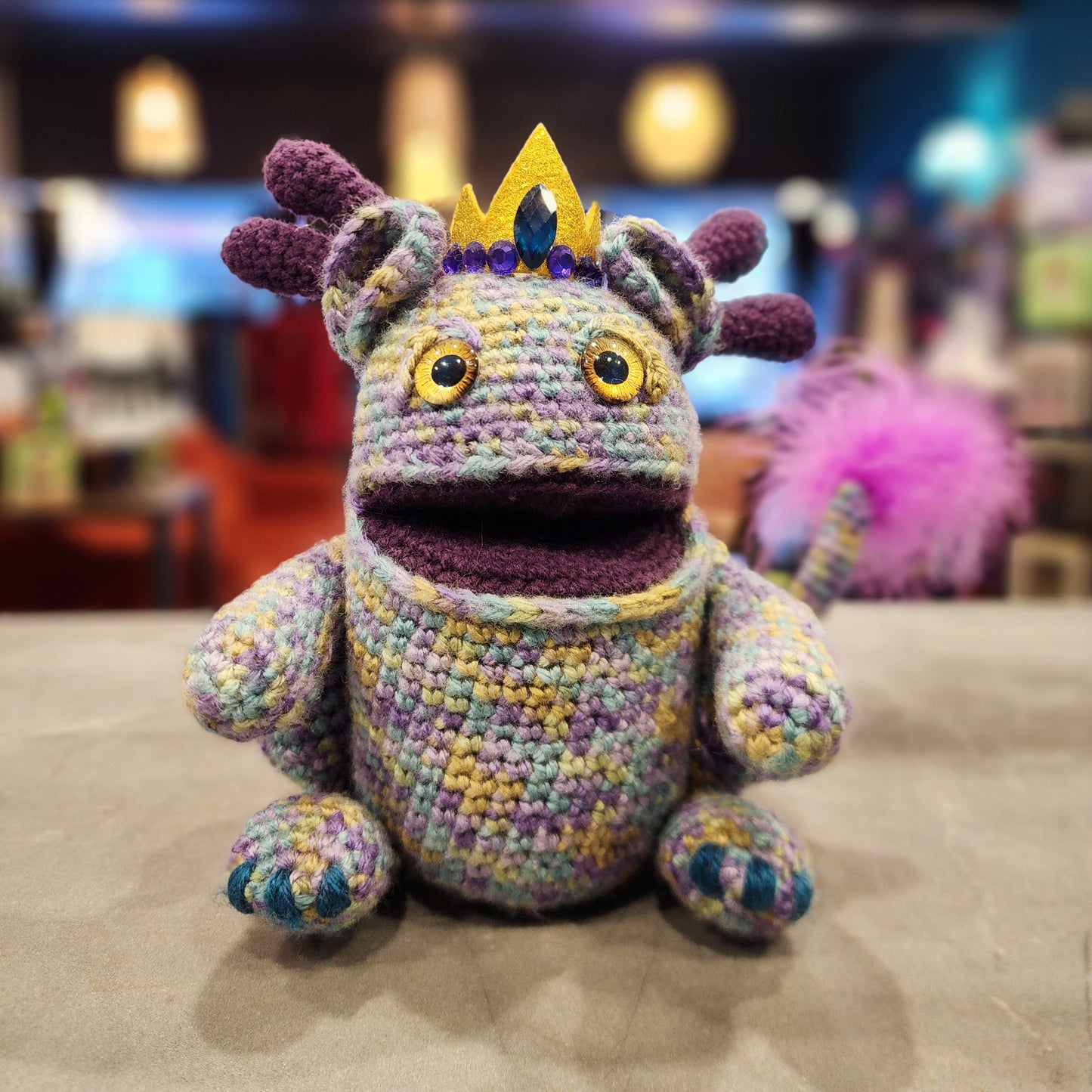 Crochet Purple Beastie