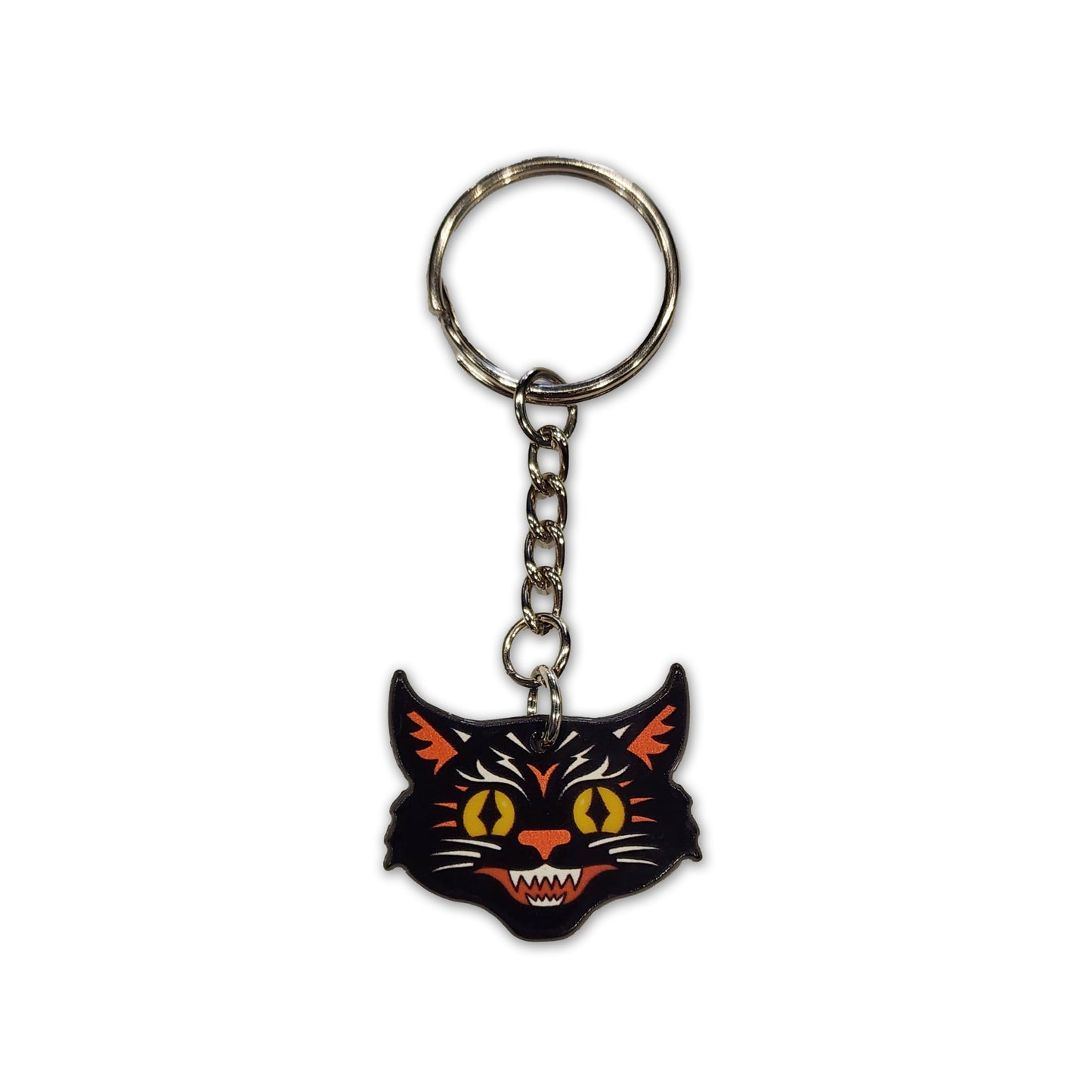 Retro Cat Keychain