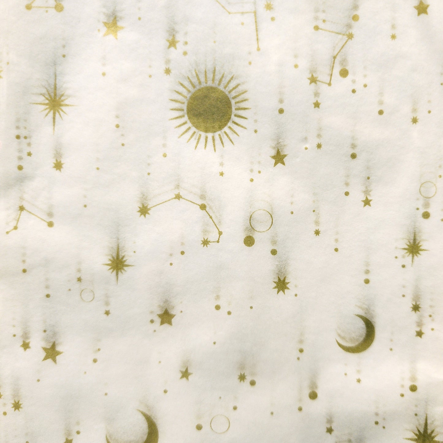 Creepy Paper - White/Gold Galaxy Tissue