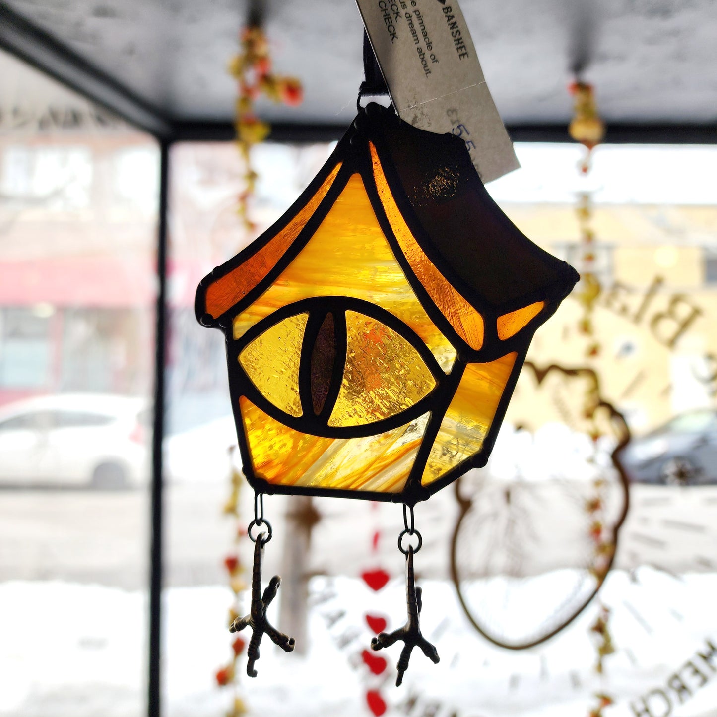OOAK Baba Yaga Stained Glass